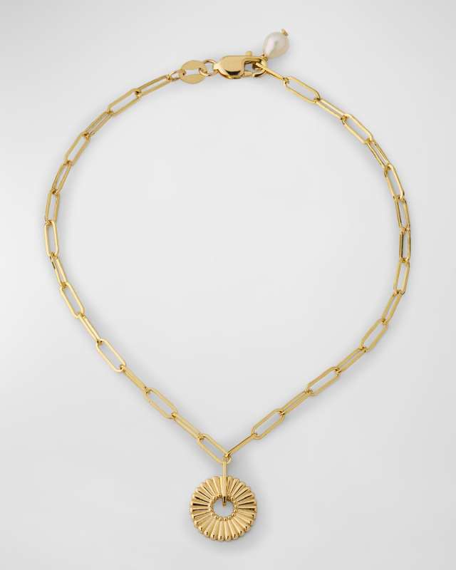 14K Yellow Gold Bloom Link Bracelet